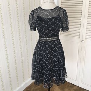 Stella and Dot Windowpane Plaid Dress, Small